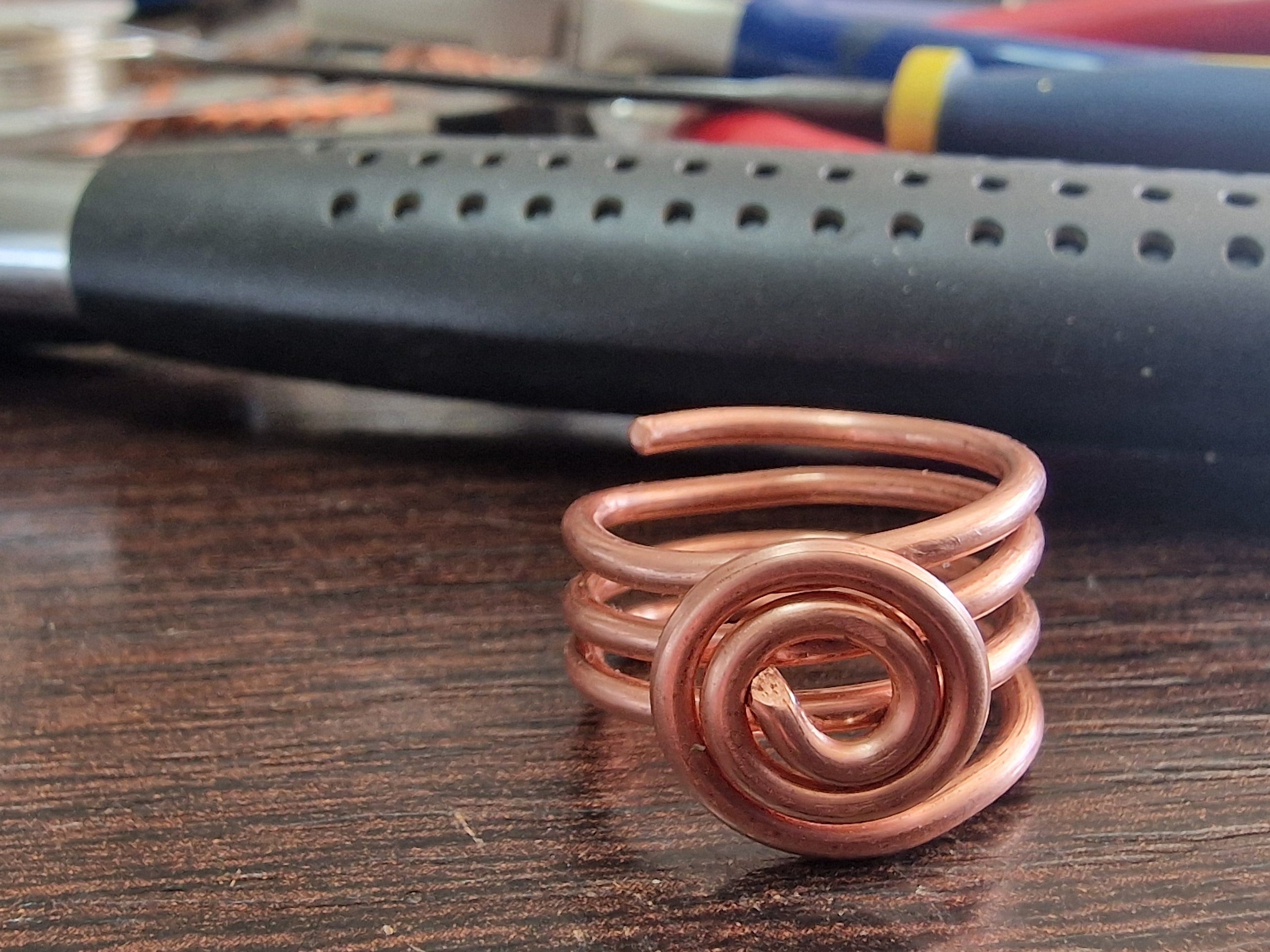 Életörvény” – Sacred Spiral Réz Gyűrű - A&T Harmonies