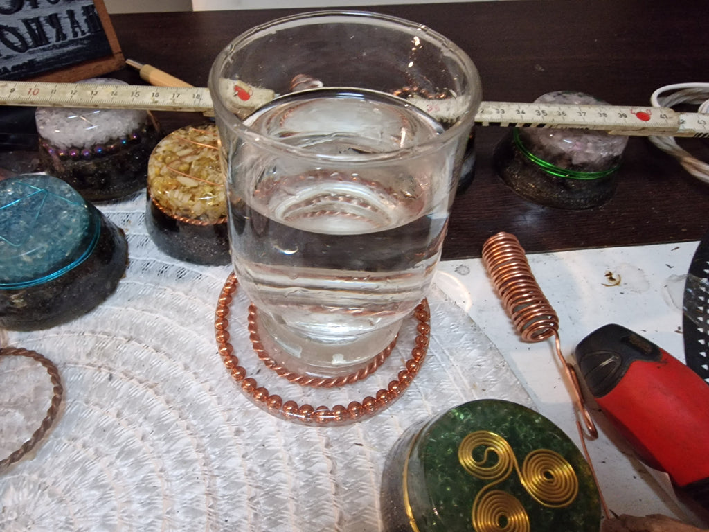 Réz–kristály poháralátét 9cm - A&T Harmonies